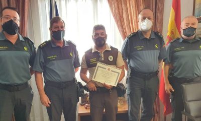 La Guardia Civil reconoce la labor del guarda rural Víctor Manuel Fumero
