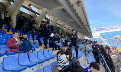 La Policía y la seguridad privada del Hércules evitan un asalto al palco por parte de un grupo de aficionados