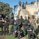 Guardias civiles, policías nacionales, locales y vigilantes armados participan en un curso operativo