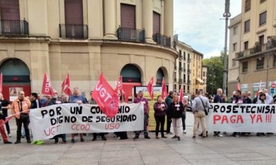 Vigilantes de seguridad en Navarra: sin cobrar hace 7 meses