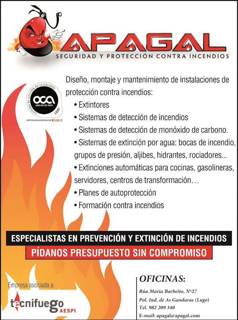 APAGAL SEGURIDAD Y PROTECCIÓN CONTRA INCENDIOS, SL